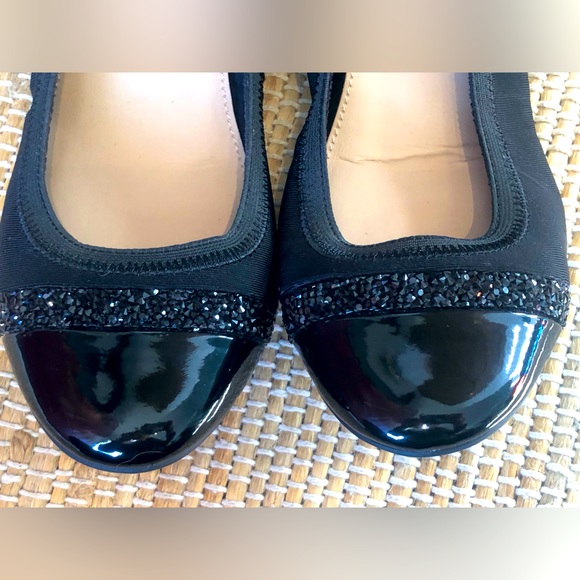 Alfani women’s Black Flats with Glitter Detail - Picture 2 of 6